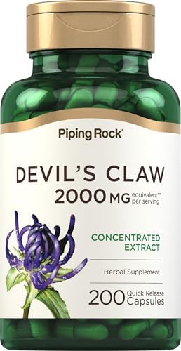 Piping Rock Garra del Diablo | 200 Cápsulas | Suplemento Herbal | Extracto Concentrado | Sin OGM, Libre de Gluten - imagen 1