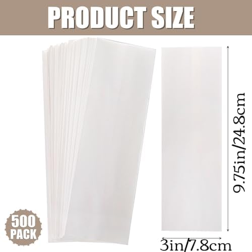 Bolsas de Papel Kraft Blanco YOUEON de 500 Pcs para Utensilios, 3 x 9.8 in, Fundas Antigrasa para Comida, Suministros para Fiestas y Mesa - imagen 2