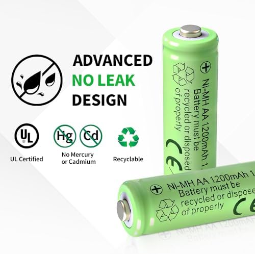 Baterías Recargables AA 1.2V Ni-MH 1200mAh para Luces Solares de Jardín (Paquete de 12) - imagen 4