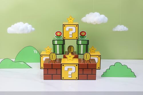 Seozio 12PCS Cajas de Ladrillo de Preguntas para Decoraciones de Fiesta de Cumpleaños, Suministros Navideños y Favoritos de Aula (10x10 cm) - imagen 3