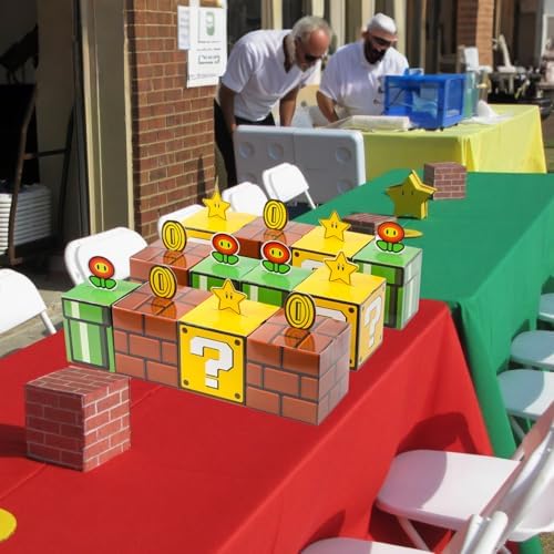 Seozio 12PCS Cajas de Ladrillo de Preguntas para Decoraciones de Fiesta de Cumpleaños, Suministros Navideños y Favoritos de Aula (10x10 cm) - imagen 5