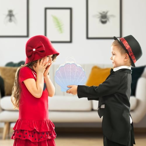 Jopffol Paquete de 12 Bolsas de Fiesta de Sirena – Bolsas de Regalo con Concha para Decoraciones de Cumpleaños Bajo el Mar, Suministros para Fiesta - imagen 6