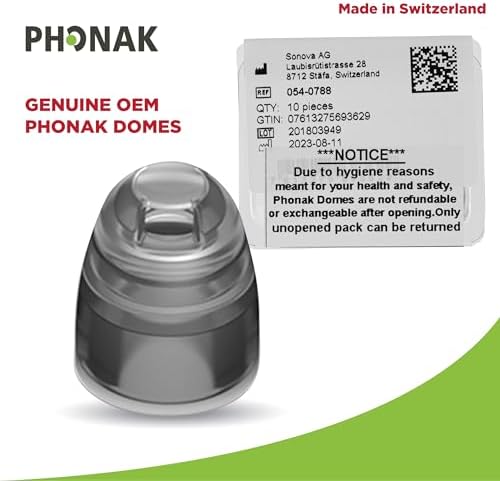 Domo Phonak Cap 4.0 XSmall (4.5mm) - Repuesto OEM Suizo de Sonova para Audífonos, Ideal para Tamaños de Oído Muy Estrechos - 1 Paquete / 10 Domos - imagen 4