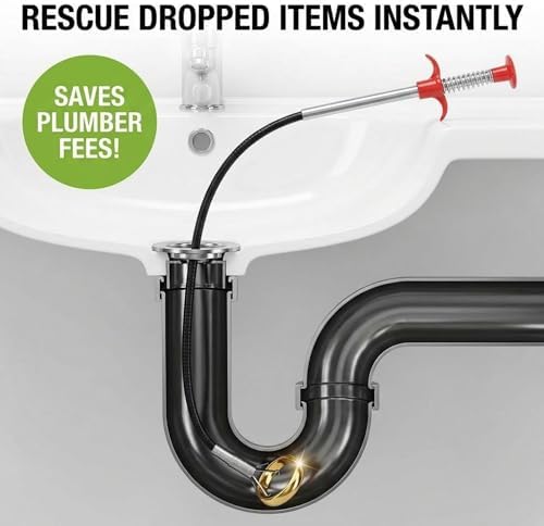Herramienta Desatascadora Drilax de 36 Pulgadas, Agarrador Flexible con Garra, Ideal para Remover Cabello en Lavabo, Ducha, Tina, y Más - imagen 2