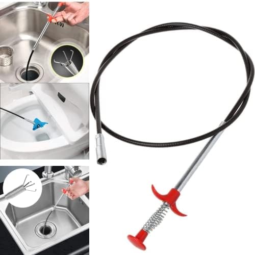 Herramienta Desatascadora Drilax de 36 Pulgadas, Agarrador Flexible con Garra, Ideal para Remover Cabello en Lavabo, Ducha, Tina, y Más - imagen 8