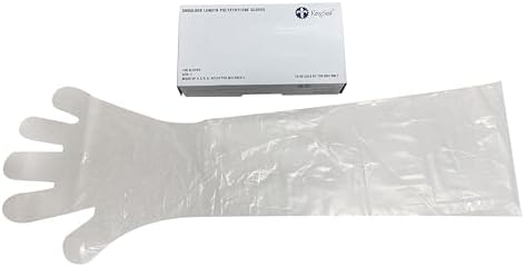 Guantes de Plástico Desechables Frymmx de 100 Piezas - Guantes Largos de Protección para Limpieza, Uso Médico, Agrícola y Hogar - imagen 2