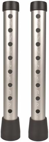 Tuberías de Andador de Aluminio, Pies Universales Antideslizantes, 8 Patas Ajustables con Puntas de Goma, Accesorios para Andador (Paquete de 2) - imagen 1