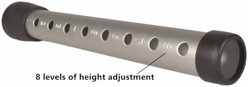 Tuberías de Andador de Aluminio, Pies Universales Antideslizantes, 8 Patas Ajustables con Puntas de Goma, Accesorios para Andador (Paquete de 2) - imagen 3