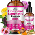 Gotas Liposomales de Drenaje Linfático Scibalia, 11 en 1, Soporte Orgánico con Trébol Rojo, Equinácea, Saúco y Raíz de Bardana para Limpieza - imagen 1