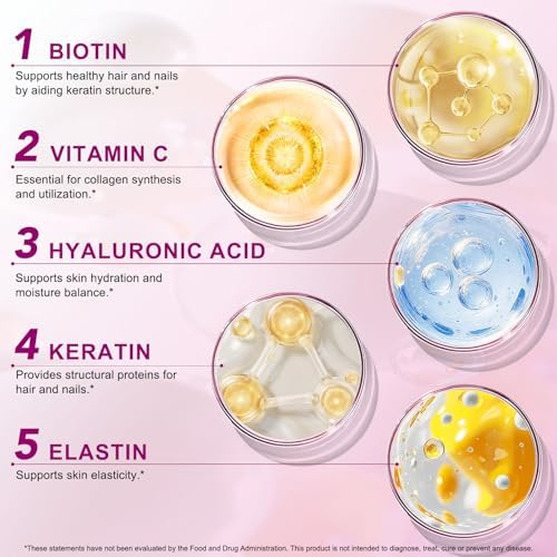 Polvo de Péptidos de Colágeno Múltiple LTQXGT - Hidrolizado para Mejor Absorción, Suplemento Sin Sabor para Piel, Cabello, Uñas y Articulaciones - - imagen 3