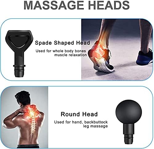 Cabezas de Masaje para Hypervolt Go, Accesorios Reemplazables para Pistola de Masaje, 6 Cabezas Diferentes para Masaje Muscular, Alivio del Dolor en - imagen 3