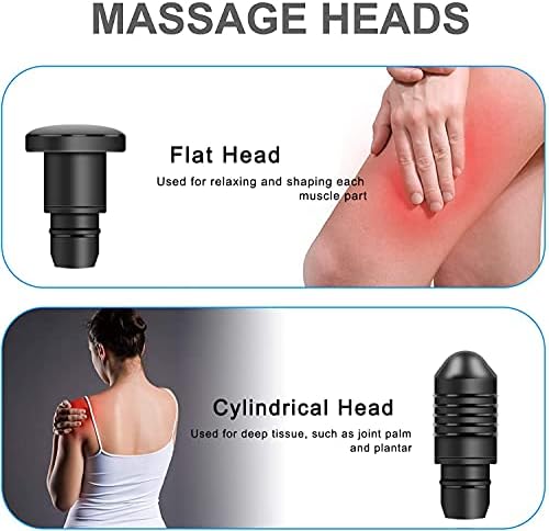 Cabezas de Masaje para Hypervolt Go, Accesorios Reemplazables para Pistola de Masaje, 6 Cabezas Diferentes para Masaje Muscular, Alivio del Dolor en - imagen 4