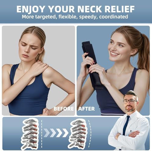 Dispositivo de Tracción Cervical Y Neck Strap, Alivio del Dolor de Cuello, Herramienta de Descompresión Quiropráctica con Correa para la Barbilla. - imagen 3
