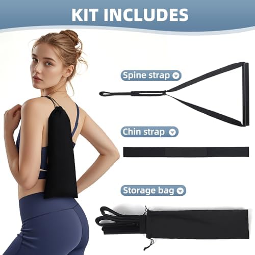 Dispositivo de Tracción Cervical Y Neck Strap, Alivio del Dolor de Cuello, Herramienta de Descompresión Quiropráctica con Correa para la Barbilla. - imagen 7