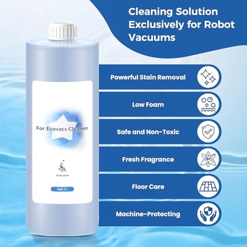 Solución de Limpieza Multi-Superficie 1L para Aspiradora Robot Ecovacs Deebot T30S COMBO/T30S/X2 COMBO/X2 OMNI/T20 OMNI/X1 OMNI/X1 TURBO/T10 OMNI/X9 - imagen 3