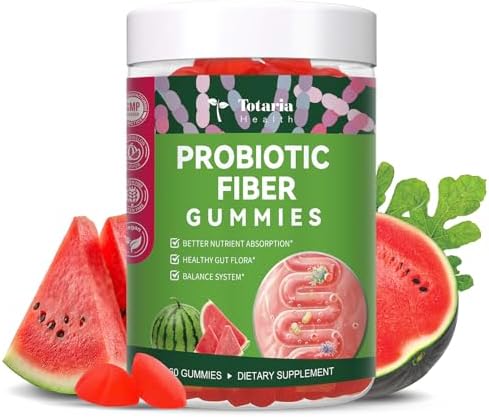 Gomitas Veganas 9 en 1 de Probióticos y Prebióticos para Adultos y Adolescentes, Suplemento de Fibra Sin Azúcar con Psyllium, FOS, Inulina, ACV y 5 - imagen 1
