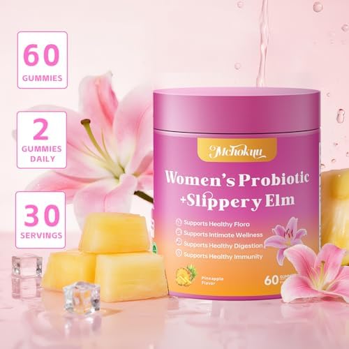 Gomitas Probióticas Femeninas Mchokuu con Prebióticos de Olmo Resbaladizo y Mezcla de Lactobacilos – Apoya Flora Saludable, Balance de pH, Función - imagen 7