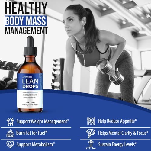 Gotas Gold Nutra Lean, Fórmula Natural de Máxima Potencia, Suplemento Líquido LeanDrops para Energía, Bienestar y Salud (1 Paquete) - imagen 4