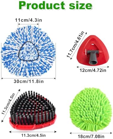 Repuestos para Cabezas de Mop Ocedar Easywring RinseClean, 4 Recargas, 1 Cepillo y 1 Base para Limpiar Todo Tipo de Pisos - imagen 4