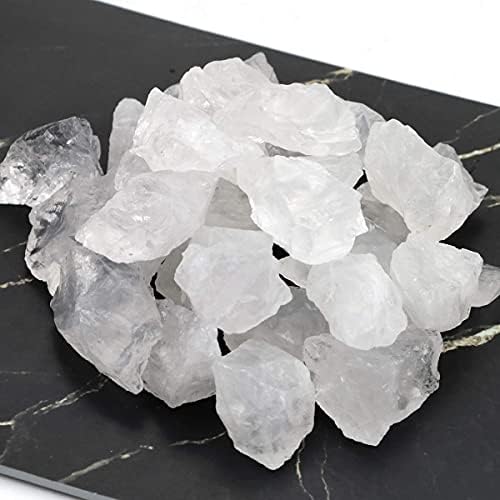 FIREBOOMOON Piedra de Cuarzo Natural Claro 2lb/950g para Cabbing, Tumbling, Corte, Pulido, Lapidaria, Envoltura de Alambre, Reiki, Joyería y - imagen 1