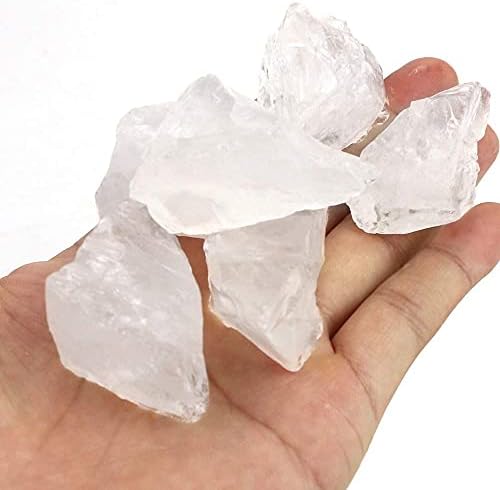 FIREBOOMOON Piedra de Cuarzo Natural Claro 2lb/950g para Cabbing, Tumbling, Corte, Pulido, Lapidaria, Envoltura de Alambre, Reiki, Joyería y - imagen 3