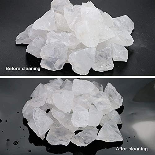 FIREBOOMOON Piedra de Cuarzo Natural Claro 2lb/950g para Cabbing, Tumbling, Corte, Pulido, Lapidaria, Envoltura de Alambre, Reiki, Joyería y - imagen 4