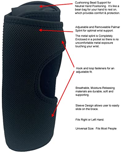 Férula de Soporte para la Noche Therapist’s Choice® para Muñeca, Alivio del Síndrome del Túnel Carpiano, Ajustable para Mano Derecha o Izquierda - imagen 4