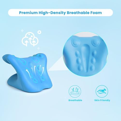 Dispositivo de tracción cervical Karlstruyn, corrector de joroba para el cuello, alivia el dolor de TMJ y hombros, relajador ergonómico para cuello y - imagen 6