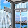Limpiador de Ventanas Funest 126'' - Herramienta 2 en 1 con Extensión, Cabezal Rotatorio para Limpieza de Cristales, Ducha, Espejos y Autos - imagen 1