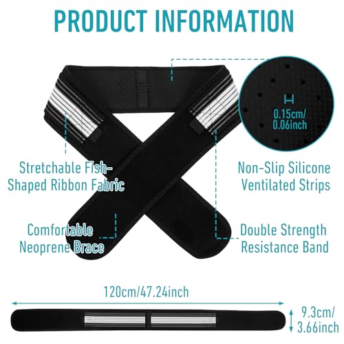 Cinturón Sacroiliaco APLZGMG para Hombre y Mujer, Ajustable y Transpirable, Alivio de Dolor Ciático y Lumbar, Soporte para Espalda Baja y Cadera - imagen 2