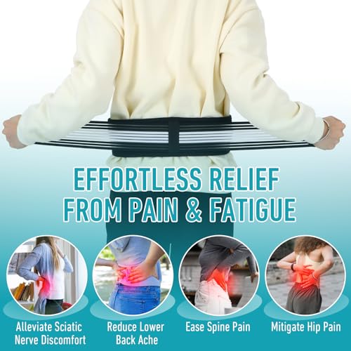 Cinturón Sacroiliaco APLZGMG para Hombre y Mujer, Ajustable y Transpirable, Alivio de Dolor Ciático y Lumbar, Soporte para Espalda Baja y Cadera - imagen 3