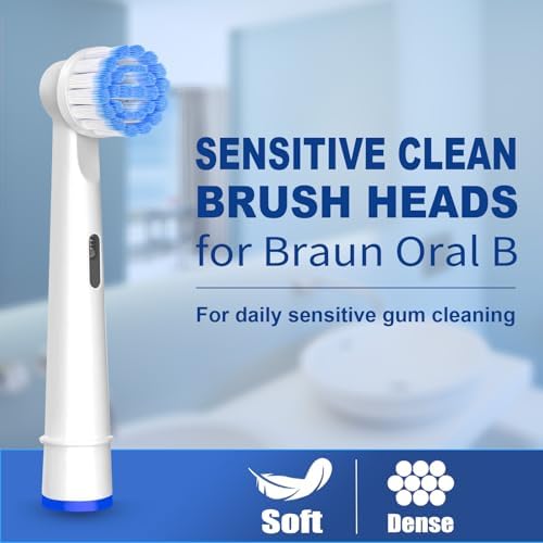 Cabezas de cepillo de repuesto Pro Sensitive Gum Care compatibles con cepillos eléctricos Oral-B, 16 piezas, cerdas extra suaves de alta densidad, - imagen 2