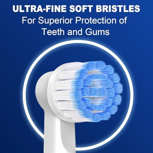 Cabezas de cepillo de repuesto Pro Sensitive Gum Care compatibles con cepillos eléctricos Oral-B, 16 piezas, cerdas extra suaves de alta densidad, - imagen 3