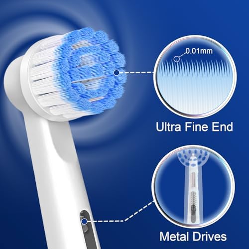 Cabezas de cepillo de repuesto Pro Sensitive Gum Care compatibles con cepillos eléctricos Oral-B, 16 piezas, cerdas extra suaves de alta densidad, - imagen 6