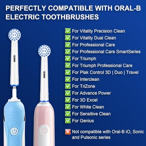 Cabezas de cepillo de repuesto Pro Sensitive Gum Care compatibles con cepillos eléctricos Oral-B, 16 piezas, cerdas extra suaves de alta densidad, - imagen 7