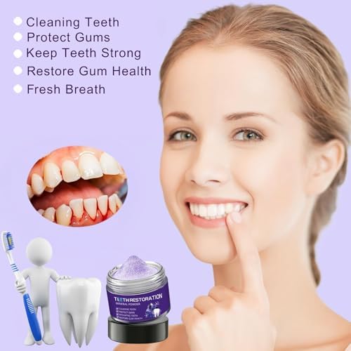 2 Piezas de Polvo Mineral para Restauración Dental, Fortalece Encías, Blanquea Dientes y Refresca el Aliento, Restauración Natural de Dientes - imagen 3