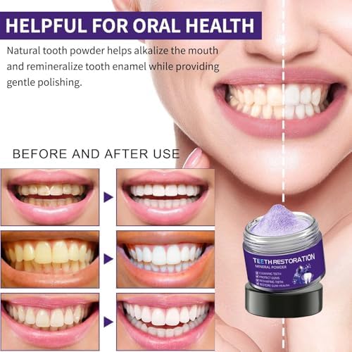 2 Piezas de Polvo Mineral para Restauración Dental, Fortalece Encías, Blanquea Dientes y Refresca el Aliento, Restauración Natural de Dientes - imagen 4