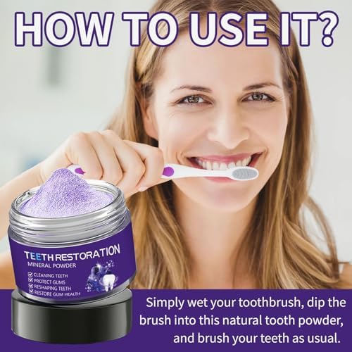 2 Piezas de Polvo Mineral para Restauración Dental, Fortalece Encías, Blanquea Dientes y Refresca el Aliento, Restauración Natural de Dientes - imagen 7