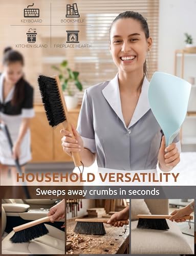Cepillo de Caballo Takavu con Mango de Madera de Haya - Cepillo Manual para Muebles de Exterior, Cojines de Patio, Serrín de Banco de Trabajo, Mesa - imagen 5