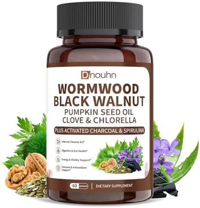 Limpieza de Parásitos con Ajenjo, Nogal Negro y Clavo para Humanos – Detox Natural del Intestino y Salud Digestiva con Semillas de Calabaza, Ajo, - imagen 1