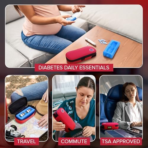 Maletín Portátil para Insulina SafeTag 24h con Termómetro, Información de Emergencia NFC, Paquete de Hielo y Almacenamiento Aislado para Medicamentos - imagen 3