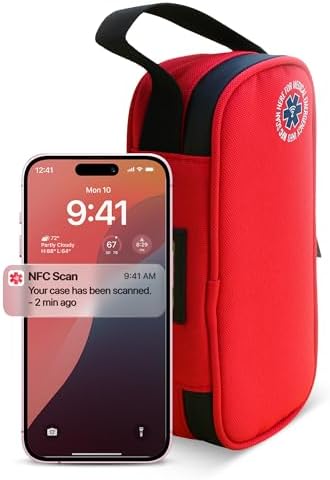 Maletín Portátil para Insulina SafeTag 24h con Termómetro, Información de Emergencia NFC, Paquete de Hielo y Almacenamiento Aislado para Medicamentos - imagen 7