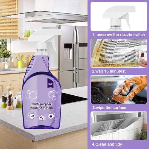 Limpiador Iiglitch Spray Limpio para Hornos, Spray Multiusos para Hogar, Eliminación Instantánea de Manchas (1 Botella + 18 Tabletas de Limpieza - imagen 5
