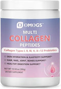 Polvo de Péptidos de Colágeno Hidrolizado OMOGS con Prebióticos, Vitamina C y Extracto de Arándano, Apoya Salud de Cabello, Piel, Uñas, Huesos y - imagen 1