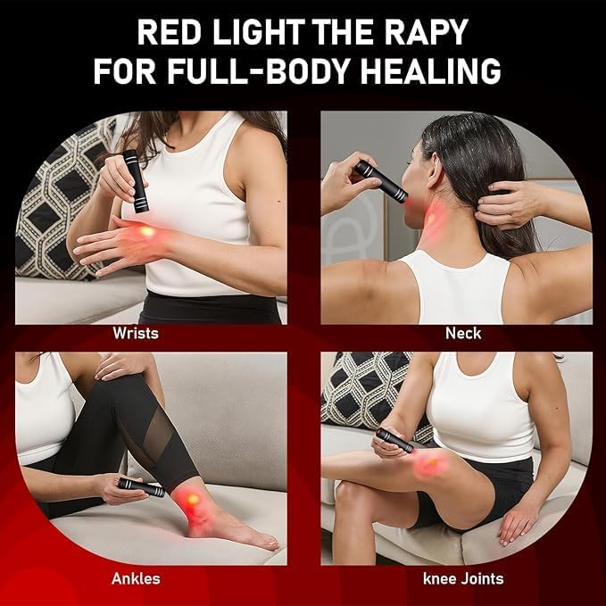 Dispositivo de Terapia de Luz Roja para Articulaciones y Músculos, Varita de Luz LED 660nm&850nm, Linterna Terapéutica Portátil, Luz Infrarroja para - imagen 4