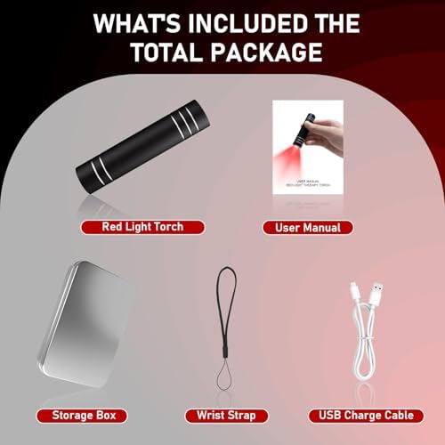 Dispositivo de Terapia de Luz Roja para Articulaciones y Músculos, Varita de Luz LED 660nm&850nm, Linterna Terapéutica Portátil, Luz Infrarroja para - imagen 7