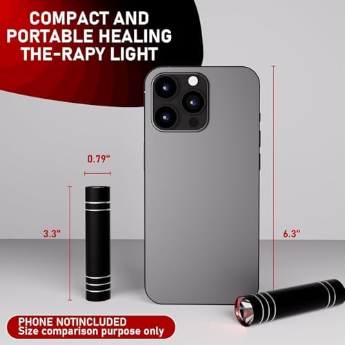 Dispositivo de Terapia de Luz Roja para Articulaciones y Músculos, Varita de Luz LED 660nm&850nm, Linterna Terapéutica Portátil, Luz Infrarroja para - imagen 8