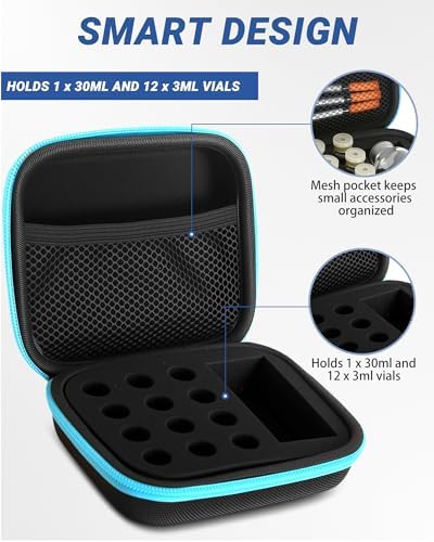 Estuche para Péptidos de 13 Ranuras, Soporte para Viales de Agua BAC de 30ml y 3ml, Ideal para Refrigerador y Viajes, Solo Estuche - imagen 2