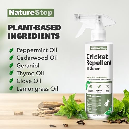 Aerosol Repelente de Grillos NatureStop para Uso Interior – Deterra Grillos en Sótanos y Garajes, 16 oz (475 mL) - imagen 6