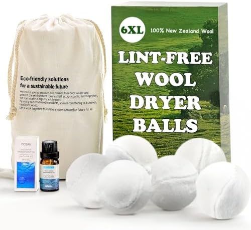 Bolas de Secado de Lana VIVASPHERE - Sin Pelusa - Paquete de 6XL - Más de 1000 Cargas - Suavizante Natural Premium - Reduce el Tiempo de Secado y la - imagen 1